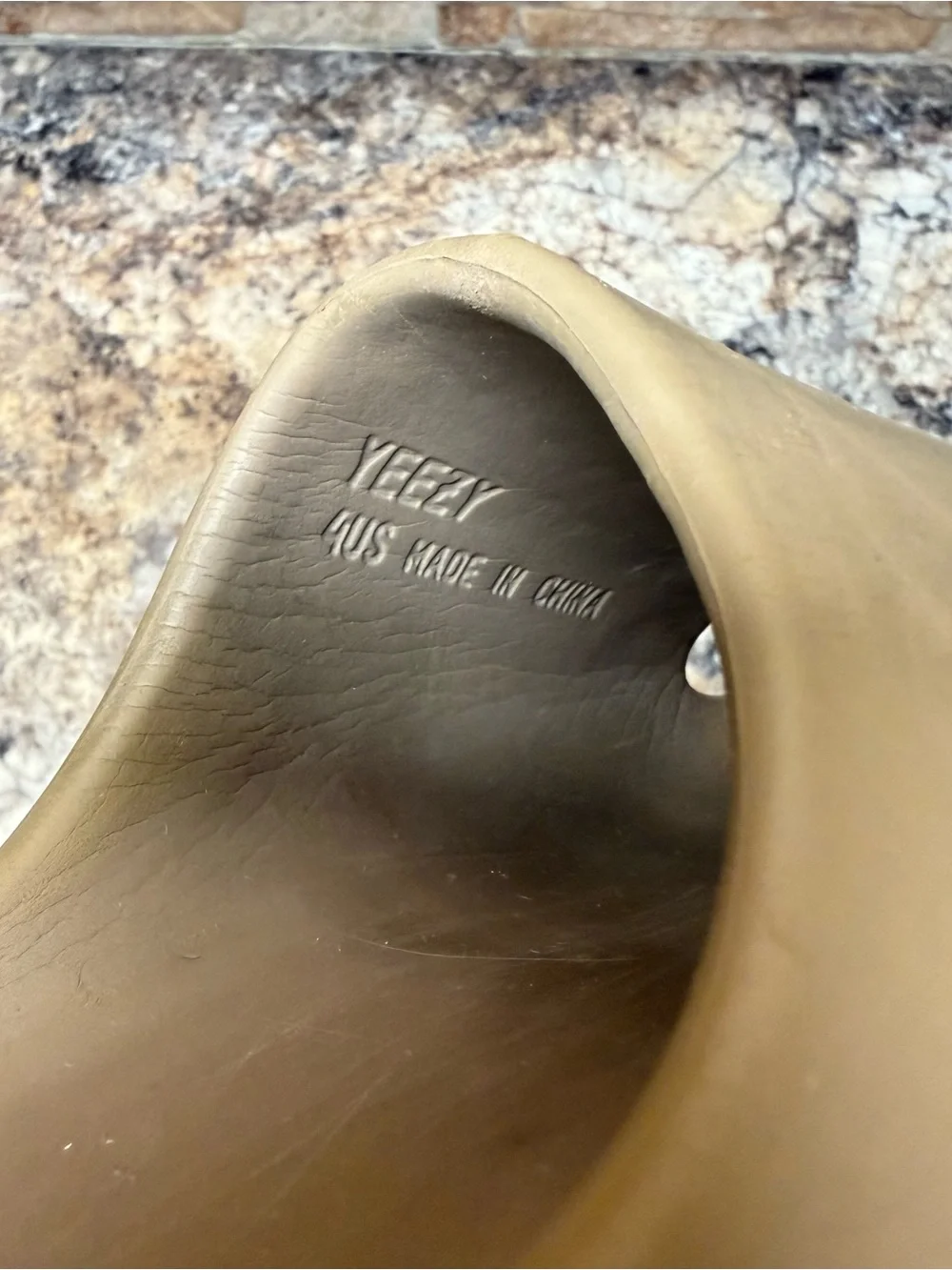 Adidas Yeezy Slide Size 4 Earth Brown
